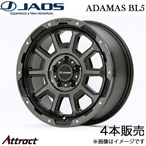 �W���I�X �A�_�}�XBL5 RAV4 60�n �A���~�z�C�[�� 4�{(17×7.5J 5-114.3 +40 �X���[�N�|���b�V���u���b�N)B900C776SPB JAOS ADAMAS BL5