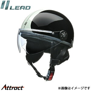 ���[�h�H�� LEAD O-ONE �n�[�t�w�����b�g �u���b�N×�V���o�[ �t���[�T�C�Y (57�`60cm����) 125cc�ȉ��p LEAD �o�C�N�p�i