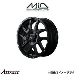 MID ナイトロパワー デリンジャー アルミホイール 4本 ヤリスクロス MXPJ15(16×7J 5-114.3 INSET40 セミグロスブラック)NITRO POWER DERINGER