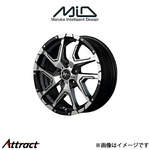MID ナイトロパワー デリンジャー アルミホイール 4本 ヤリスクロス MXPJ15(16×7J 5-114.3 INSET40 セミグロスブラックポリッシュ)NITRO POWER DERINGER