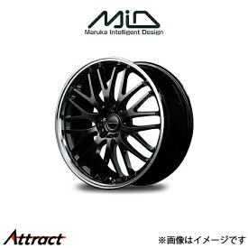 MID ヴァーテックワン EXE10 アルミホイール 4本 SC 40系(17×7J 5-114.3 INSET40 グロッシーブラック/リムポリッシュ)VERTEC ONE EXE10