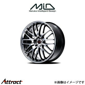 MID ヴァーテックワン EXE10 Vセレクション アルミホイール 4本 SC 40系(17×7J 5-114.3 INSET40 ブラック/ミラーカット)VERTEC ONE EXE10 Vselection
