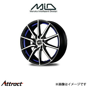 MID ViC_[ RX810 A~zC[ 4{ CR-Z ZFn(17×7J 5-114.3 INSET48 ubN|bV/A_[Jbgu[)SCHNEIDER RX810