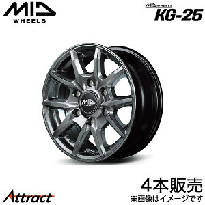 MID KG-25 �n�C�G�[�X 200�n �A���~�z�C�[�� 4�{(15×6J 6-139.7 +33 ���^���b�N�O���[)�}���J�T�[�r�X �z�C�[���P��