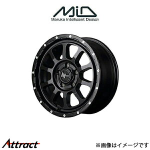MID ナイトロパワー M10パーシングS アルミホイール 4本 ヤリスクロス MXPJ15(16×7J 5-114.3 INSET40 セミグロスブラック)NITRO POWER M10 PERSHING S