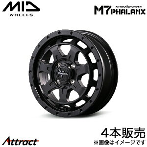 MID iCgp[M7t@NX N-BOX/N-BOXJX^ JF3/JF4 A~zC[ 4{(14×4.5J 4-100 +45 oubN)}J NITRO POWER M7 PHALANX
