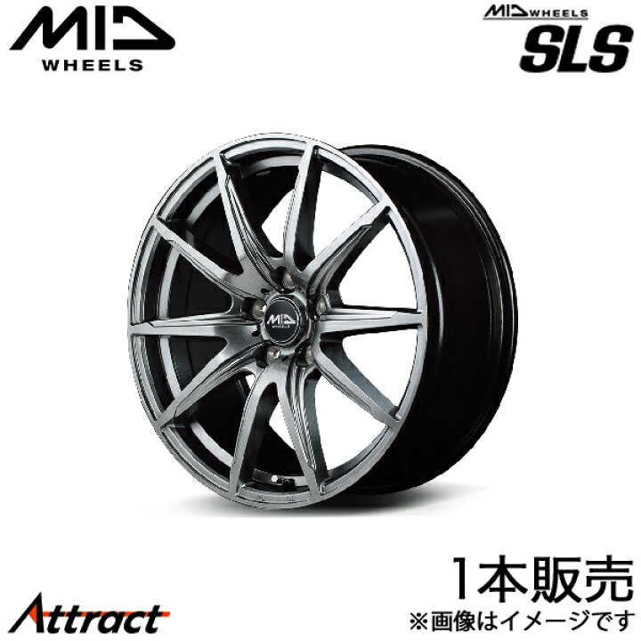 楽天市場】MID SLS プリウス 60系 アルミホイール 1本(17×7J 5-114.3 + 