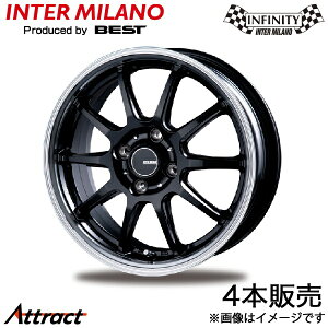 �C���^�[�~���m �C���t�B�j�e�B F10 R1 RJ1/RJ2 �A���~�z�C�[�� 4�{(15×4.5J 4-100 +45 �u���b�N/�����|���b�V��)INTER MILANO INFINITY F10 �z�C�[���P��