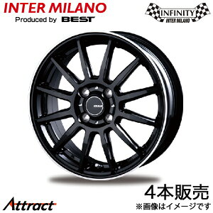 �C���^�[�~���m �C���t�B�j�e�B F12 �A�N�A�N���X�I�[�o�[ NHP10H �A���~�z�C�[�� 4�{(15×5.5J 4-100 +43 �u���b�N/�����t�����W�|���b�V��)INTER MILANO INFINITY F12 �z�C�[���P��