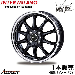 �C���^�[�~���m �A���F���g FF-10 �E�F�C�N LA700S/LA710S �A���~�z�C�[�� 1�{(15×4.5J 4-100 +45 �u���b�N/�����|���b�V��)INTER MILANO AVENTO FF-10 �z�C�[���P��