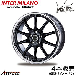 �C���^�[�~���m �A���F���g FF-10 MPV LY3P �A���~�z�C�[�� 4�{(18×7.5J 5-114.3 +48 �u���b�N/�����|���b�V��)INTER MILANO AVENTO FF-10 �z�C�[���P��