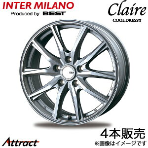 �C���^�[�~���m �N���[�� GZ10 LBX MAYH10/MAYH15 �A���~�z�C�[�� 4�{(18×7.5J 5-114.3 +38 �_�[�N�V���o�[)INTER MILANO CLAIRE GZ10 �z�C�[���P��