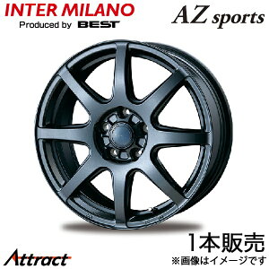 �C���^�[�~���m AZ�X�|�[�c LX-8 WRXS4 VAG �A���~�z�C�[�� 1�{(18×7.5J 5-114.3 +48 �_�[�N�O���[���^���b�N)INTER MILANO AZ sports LX-8 �z�C�[���P��