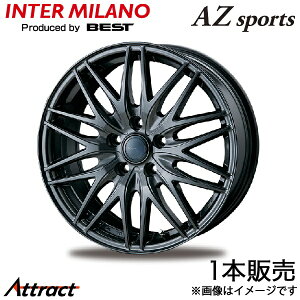 �C���^�[�~���m AZ�X�|�[�c ML-10 LBX MAYH10/MAYH15 �A���~�z�C�[�� 1�{(18×7.5J 5-114.3 +38 �_�[�N�O���[���^���b�N)INTER MILANO AZ sports ML-10 �z�C�[���P��