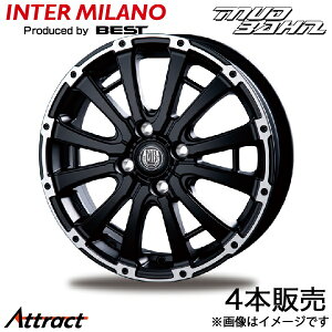 �C���^�[�~���m �}�b�g�o�[�� XR-600S �I�b�e�B 90�n �A���~�z�C�[�� 4�{(14×4.5J 4-100 +45 �Z�~�O���X�u���b�N)INTER MILANO MUD BAHN