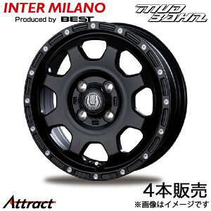 �C���^�[�~���m �}�b�g�o�[�� XR-910K �I�b�e�B 90�n �A���~�z�C�[�� 4�{(14×4.5J 4-100 +45 �}�b�g�u���b�N)INTER MILANO MUD BAHN