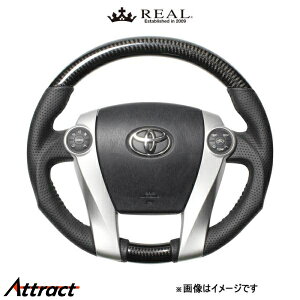 レアル ステアリング オリジナルシリーズ(ブラックカーボン)アクア NHP10系 30-2-BKC REAL