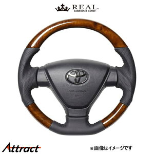 レアル ステアリング オリジナルシリーズ(42ブラウンウッド)ミライース LA350S/LA360S DIA-42BRW-BK REAL