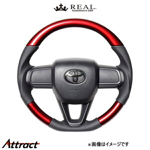 レアル ステアリング オリジナルシリーズ(パールレッド)ハイゼット カーゴ S700V/S710V DIB-RDW-BK REAL