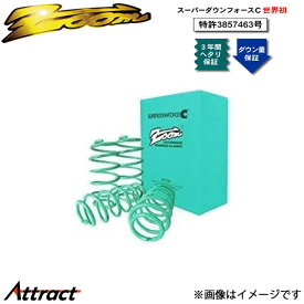 ズーム アストラ AH04Z20 スーパーダウンフォースC 1台分 ZOP001002SDC ZOOM ダウンサス スプリング サスペンション