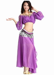 【1D-865】【訳あり】ベリーダンス 衣装 ハーレムシフォンチョリ!ベリーダンストップス/ステージ衣装/発表会/ダンス着/アラビアン/アラジン/コスプレ/ハロウィン