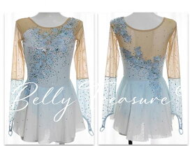 フィギュアスケート 舞台衣装 オーダーメイド xwjl-026-202504衣装 レディース 子供 大人 女性 女子 アイススケート コスチューム ウェア ダンス 水色 キラキラ アイス フィギュア スケート 大会 アイススケート衣装 ステージ衣装 ダンス衣装 舞台ドレス スケート女子