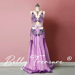 ベリーダンス オーダーメイド衣装 MX 006 202501 ベリーダンス衣装 セット パープル ベリー ダンス 衣装 ブラ スカート アーム ダンス衣装 レディース オーダーメイド ダンスの衣装 大人 ベリー