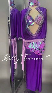 ベリーダンスドレス オーダーメイド衣装 ly-3318-202509衣装 ベリー ダンス オリエンタル ベリーダンス衣装 セット オリエンタル衣装 ンク キラキラ ブラ スカート ネックレス アーム バング