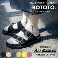 ROTOTO ロトト ソックス 靴下 オールラウンダーテックメッシュソックス クルー R1593 メンズ レディース …