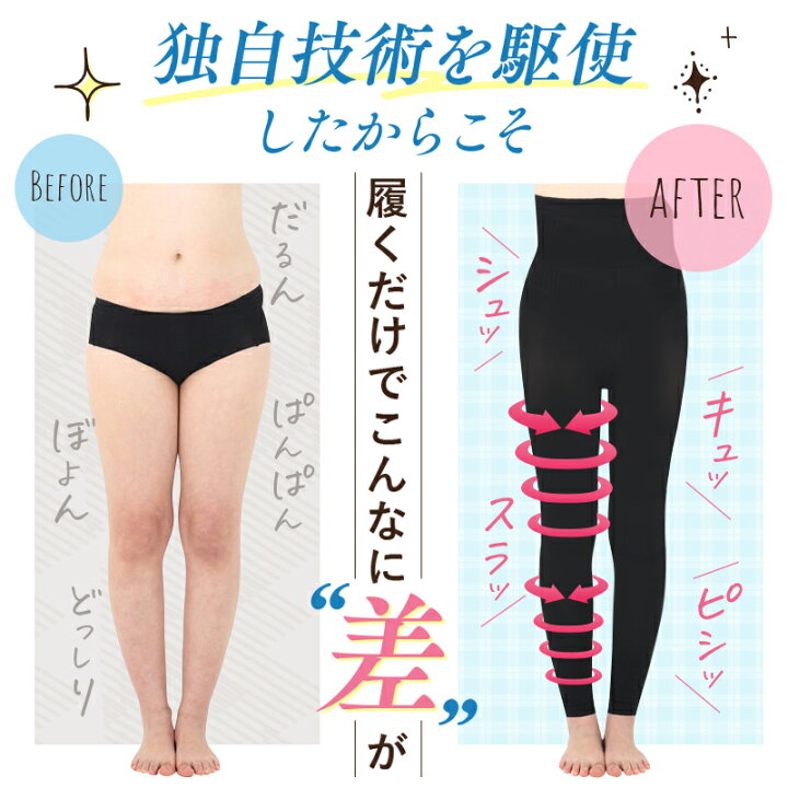 楽天市場】【今すぐ使える5％OFFクーポン配布中！】着圧レギンス 公式 