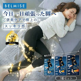 【今すぐ使える5%OFFクーポン配布中！】着圧レギンス 公式 BELMISE ベルミス スリムレギンス Premium プレミアム 7着 レディース 補正下着 着圧 レギンス 着圧タイツ ハイウエスト 脚痩せ 産後 美脚 タイツ ヒップアップ グラマラス ヨガ フィットネス むくみ