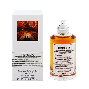 ���]�� �}���W�F�� ���� �����Y ���f�B�[�X ���v���J �I�[�^���o�C�u�X EDT�ESP 100ml �������� ���� �t���O�����X �v���[���g ���蕨 �M�t�g REPLICA AUTUMN VIBES MAISON MARGIELA