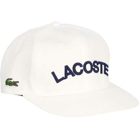 ラコステ LACOSTE フラットバイザーロゴキャップ #RK1273J-99-001 【送料無料】【スポーツ・アウトドア アウトドア ウェア】【FLAT VISOR LOGO CAP】