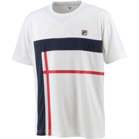 フィラ FILA ゲームシャツ(メンズ) [サイズ：M] [カラー：ホワイト] #VM5601-01 2023SS【送料無料】【スポーツ・アウトドア テニス メンズウェア】