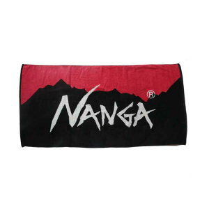 iK S oX^I bh×ubN t[(64×135cm) #N13NG5N4-REDXBLK  NANGA LOGO BATH TOWEL