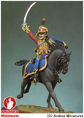 気質アップ アンドレア ミニチュアズ ナポレオン戦争 54mm S7 F15 フランス 軽騎兵 ユサール 中尉 騎馬 玩具 模型 人物 ナポレオン戦争 54mm Andrea Miniatures Www Ecyclesolutions Com