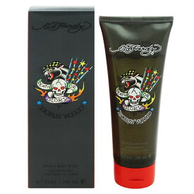 ED HARDY ボーン ワイルド メン ヘア＆ボディウォッシュ 200ml 【あす楽】【フレグランス ギフト プレゼント 誕生日 入浴料・シャワージェル】【ボーン ワイルド ED HARDY BORN WILD HAIR ＆ BODY WASH】