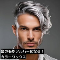 ＼髪の毛がシルバーに／ BABLO POMADE カラーワックス シルバーワックス シルバー メンズ シルバーアッシ…