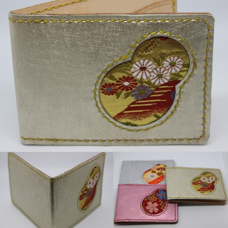 楽天市場】カードケース ２つ折り 手縫い 革製品 本革 レザー 和柄