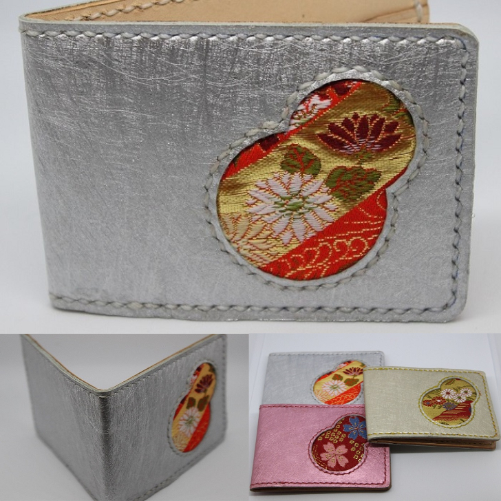 楽天市場】カードケース ２つ折り 手縫い 革製品 本革 レザー 和柄
