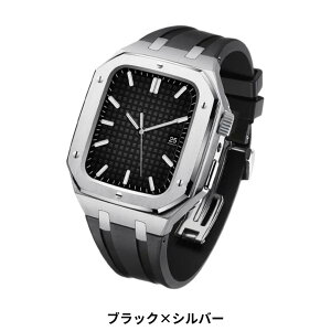 �yBELTIES�i�x���e�B�[�Y�j�zSeries10 11 �Ή��A�b�v���E�H�b�` �o���h �P�[�X ��̌^ Apple Watch �x���g sol Chronos Metal �\�� �N���m�X���^�� | 44mm 45mm 46mm se se2 �V���[�Y10 11 �����Y �X�e�����X �P�[�X