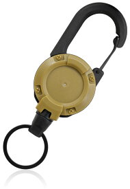 リールキーホルダー カラビナ 伸縮 リール式 60cm ワイヤー アウトドア 登山 釣り 通勤 通学 キーリング 鍵 軽量 多機能 便利