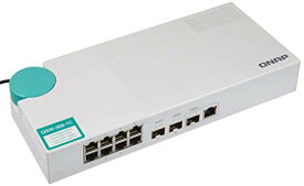 QNAP(キューナップ 10GbEスイッチ 3ポート 10GbE SFP*ポート 1つの10GbE SPF*/RJ45コンボポート付き 1G/100M RJ-45 8ポート QSW-308-1C