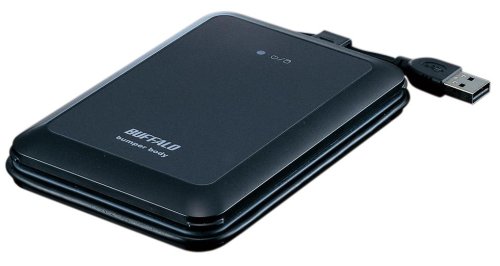 BUFFALO USB2.0 ポータブルHDD TurboUSB 500GB ブラック HD-PSG500U2-BK：BeLugastore