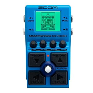 ZOOM ズーム MS-70CDR* マルチストンプペダル ブルー 青 149種類の空間系エフェクト内蔵 コーラス、ディレイ、リバーブ中心 43種類のコーラス/モジュレーション、29種類のディレイ、33種類のリ