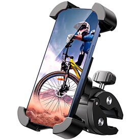 自転車 スマホ ホルダー バイク 携帯ホルダー スマホスタンド 4－7.2インチのスマートフォン 安全ロック 360度回転 角度調整 落下防止 振動吸収 バイク用ス スマホホルダー アクセサリーホル