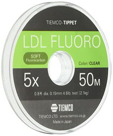サイズ：6X TIEMCO(ティムコ) LDL Fluorocarbon Tippet Material LDLフロロティペット