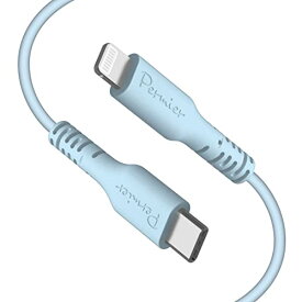 tama's Permier シリコンケーブル C to L 2.0m PR-H301CL20 シリーズ USB Type-C to ライトニング (ベビーブルー) MFi認証 多摩電子工業 屈曲耐久約12万回を実現 ケーブル内部動線をグラフェンで覆い 外装シ