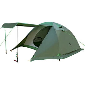 色：アーミーグリーン サイズ：4人用 Geer Top テント 4人用 大型テント キャンプテント ファミリーテント 前室 スカート付き 二重層 耐水圧5000mm 防水 4シーズンテント アウトドア ツーリン