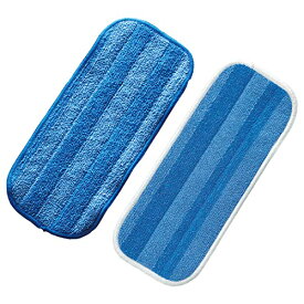 色：ブルー&ホワイト サイズ：2枚 イーオクト(E.oct) MQ・Duotex クライメートスマート プレミアムモップ 30cm ブルー&ホワイト 交換クロス 2枚